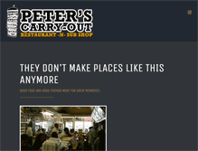 Tablet Screenshot of peterscarryout.com